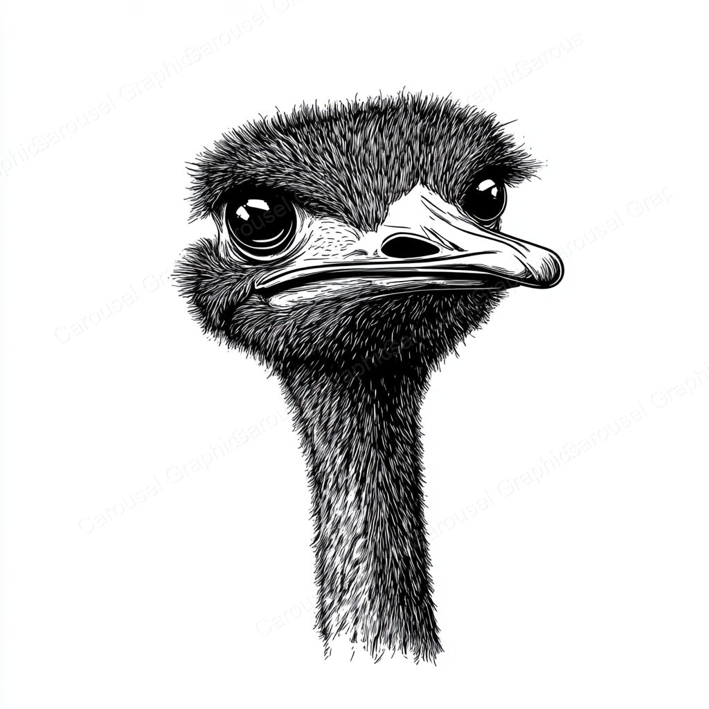 Ostrich Vector Graphic preview
