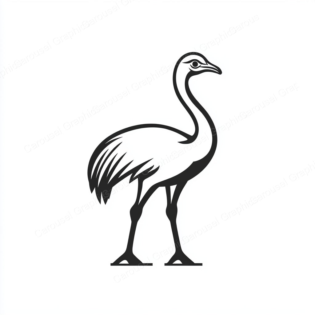 Ostrich Vector Graphic preview