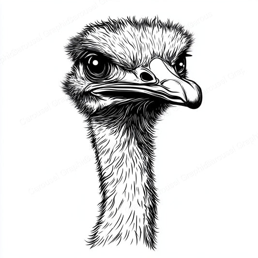 Ostrich Vector Graphic preview