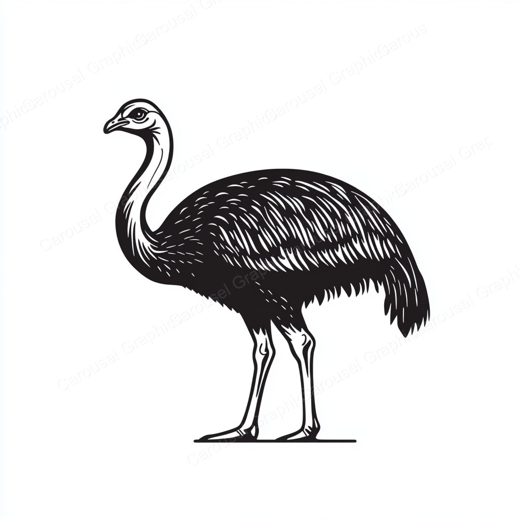 Ostrich Vector Graphic preview
