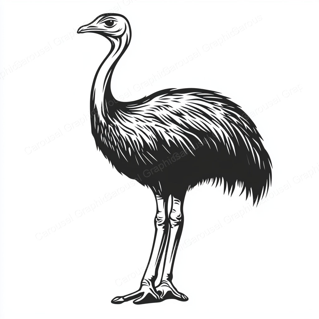 Ostrich Vector Graphic preview