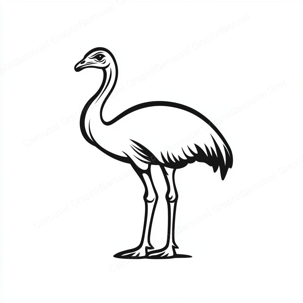 Ostrich Vector Graphic preview
