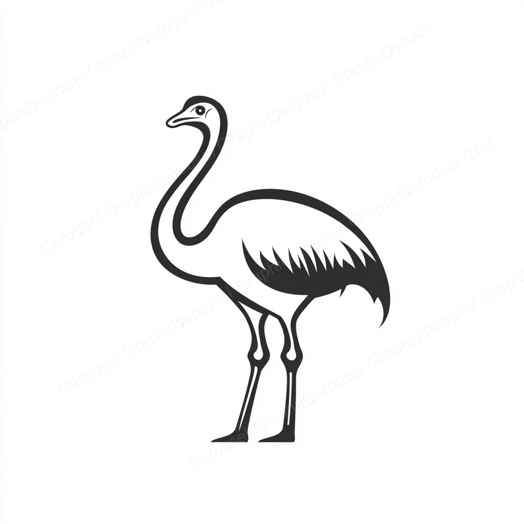 Ostrich Vector Graphic preview