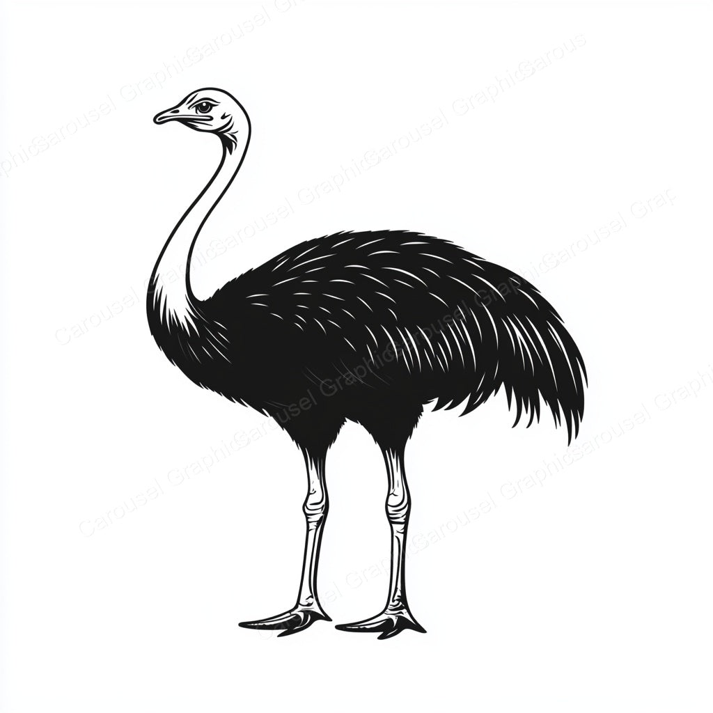 Ostrich Vector Graphic preview