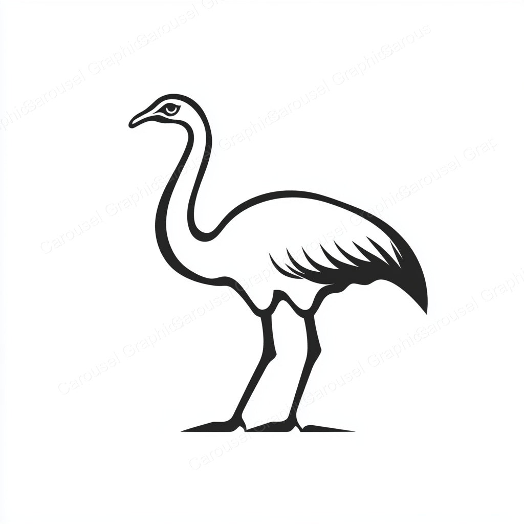 Ostrich Vector Graphic preview