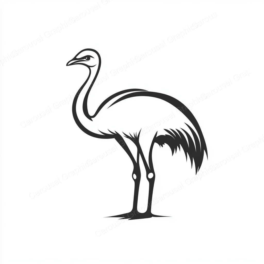 Ostrich Vector Graphic preview