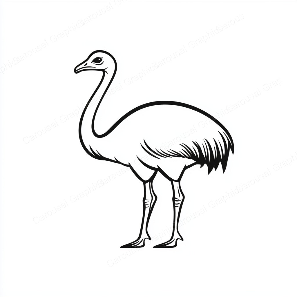 Ostrich Vector Graphic preview