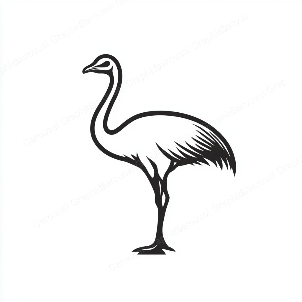 Ostrich Vector Graphic preview