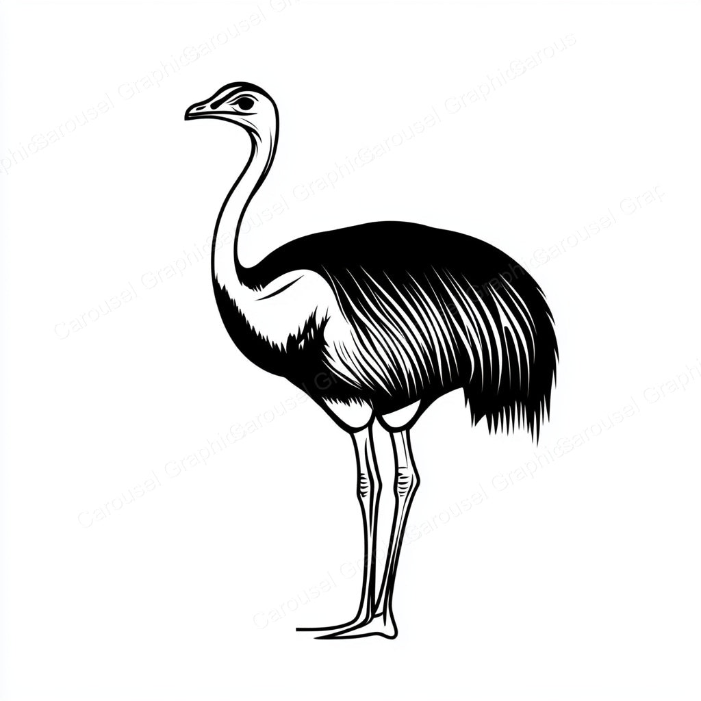 Ostrich Vector Graphic preview