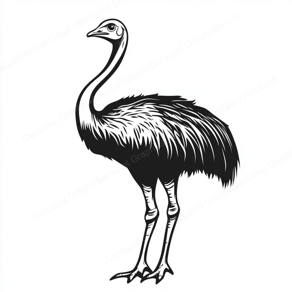 Ostrich Vector Graphic preview