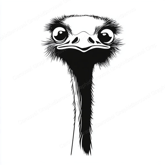 Ostrich Vector Graphic preview
