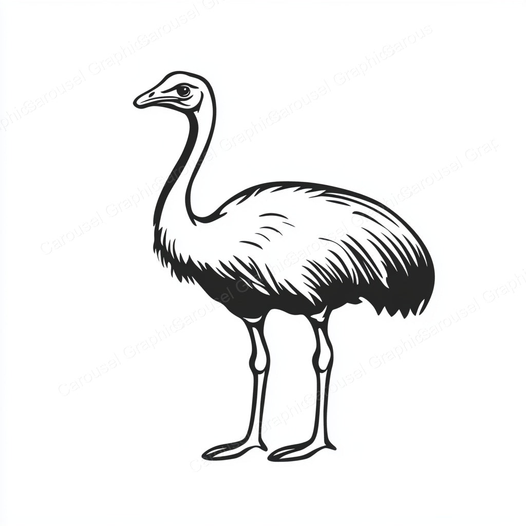 Ostrich Vector Graphic preview
