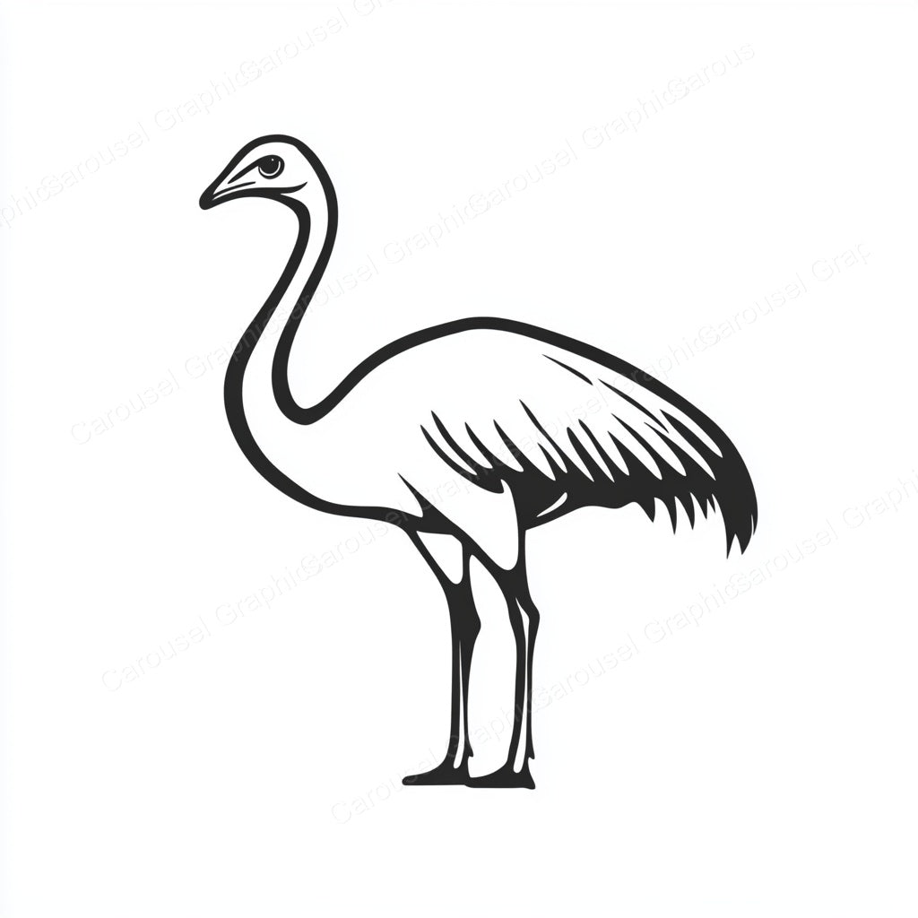 Ostrich Vector Graphic preview