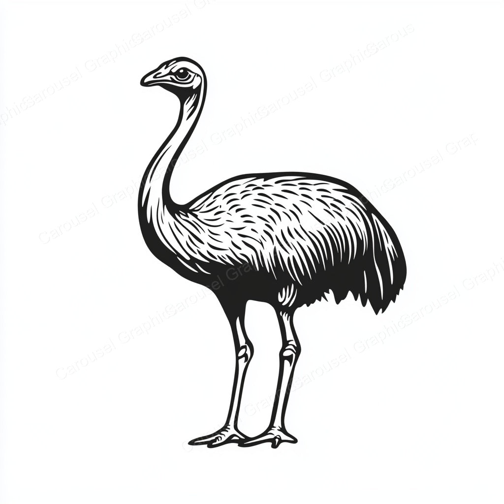 Ostrich Vector Graphic preview