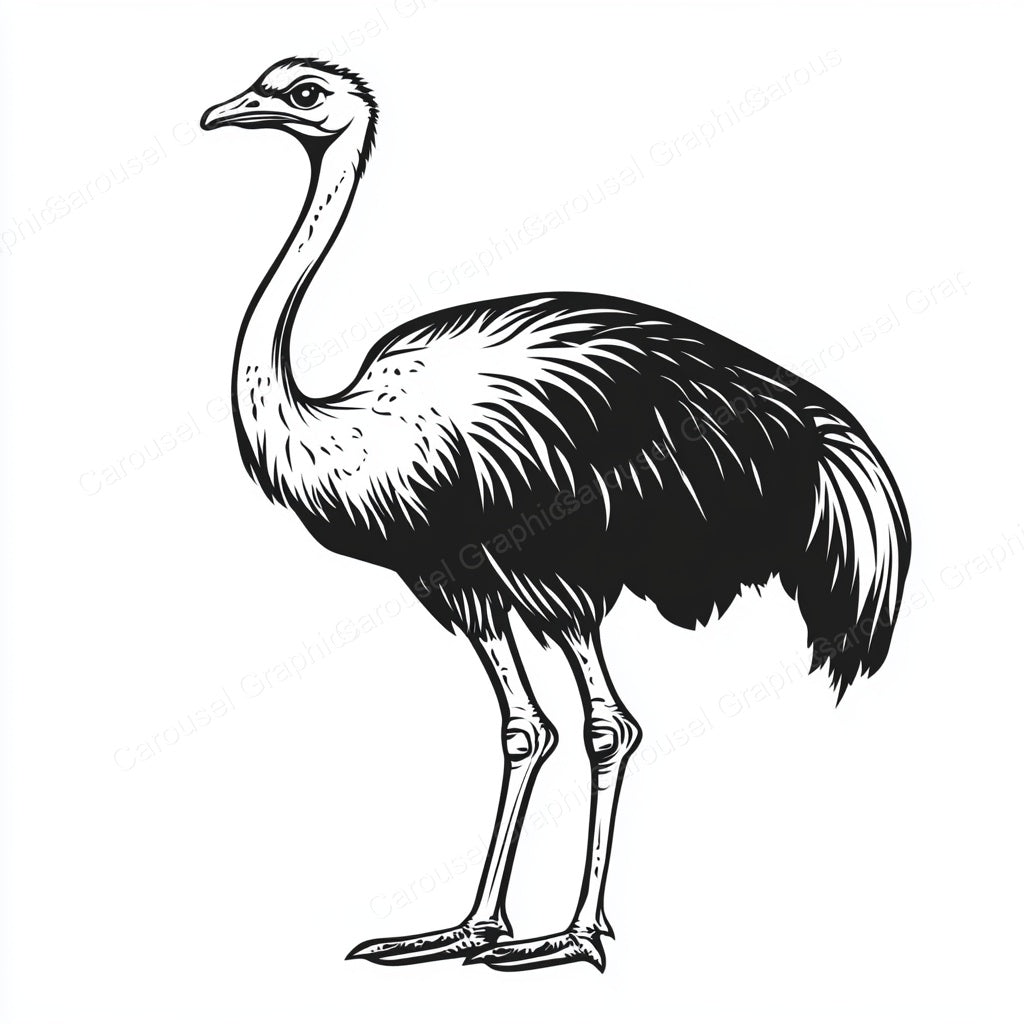Ostrich Vector Graphic preview