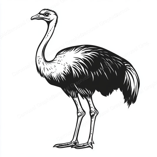 Ostrich Vector Graphic preview