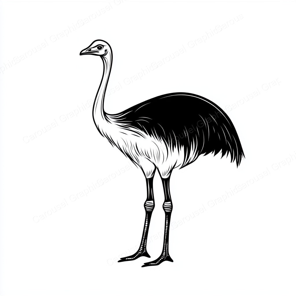 Ostrich Vector Graphic preview