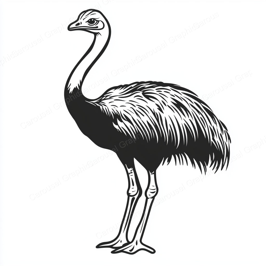 Ostrich Vector Graphic preview