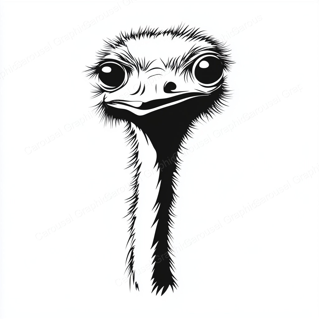 Ostrich Vector Graphic preview