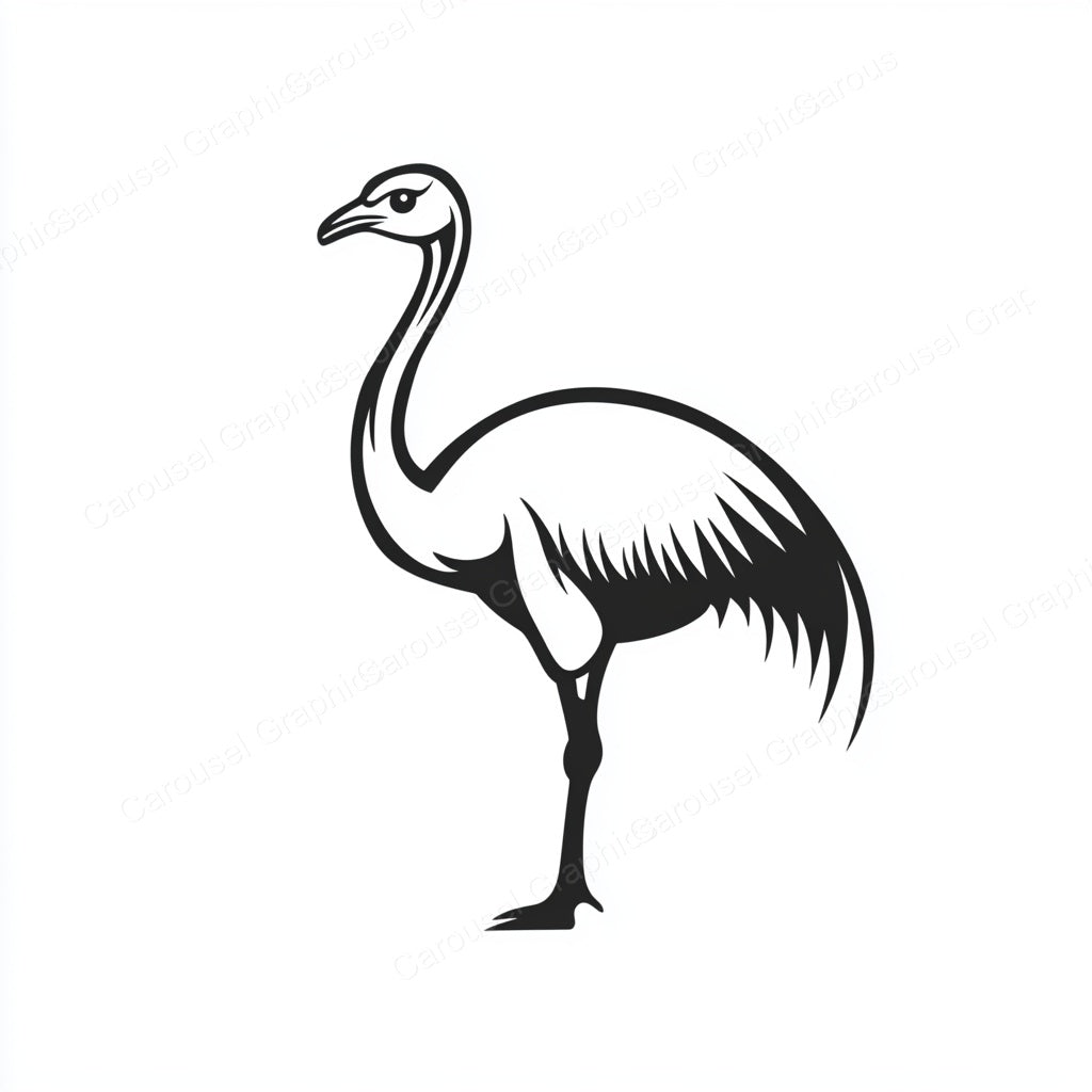 Ostrich Vector Graphic preview