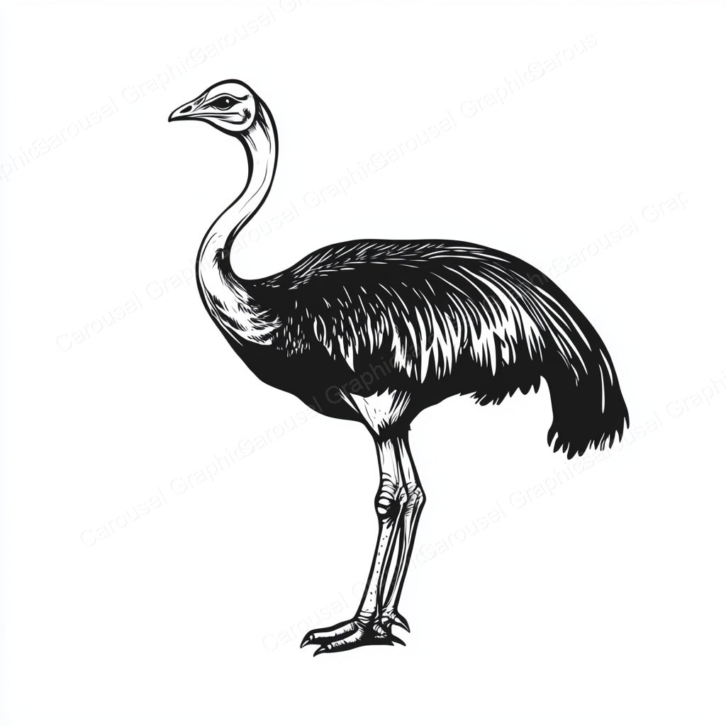 Ostrich Vector Graphic preview