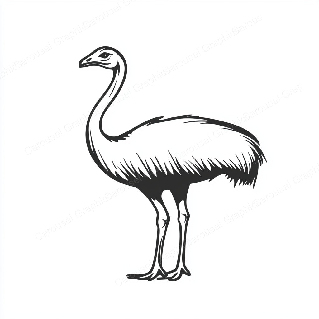 Ostrich Vector Graphic preview