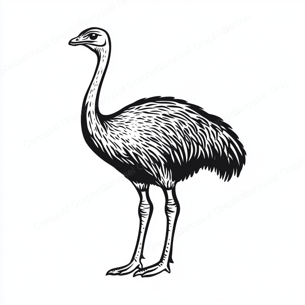 Ostrich Vector Graphic preview