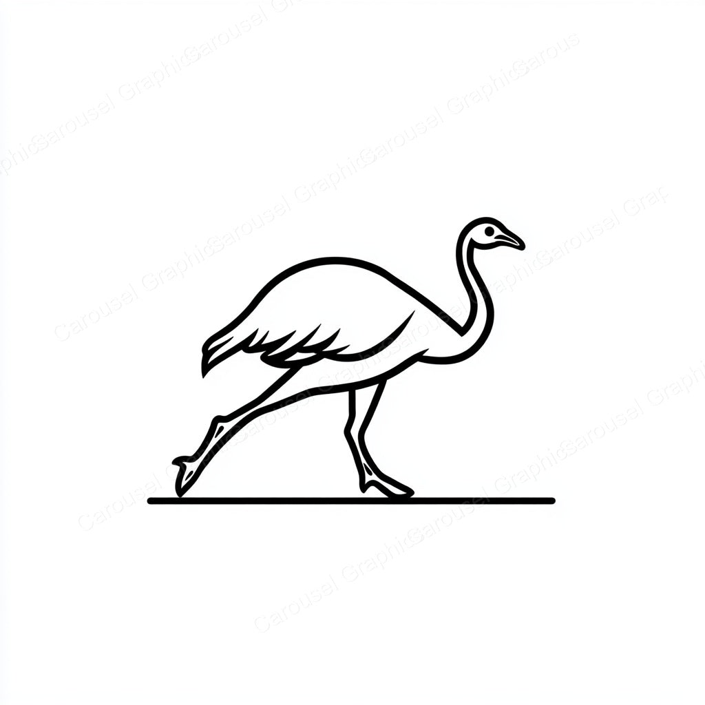 Ostrich Vector Graphic preview
