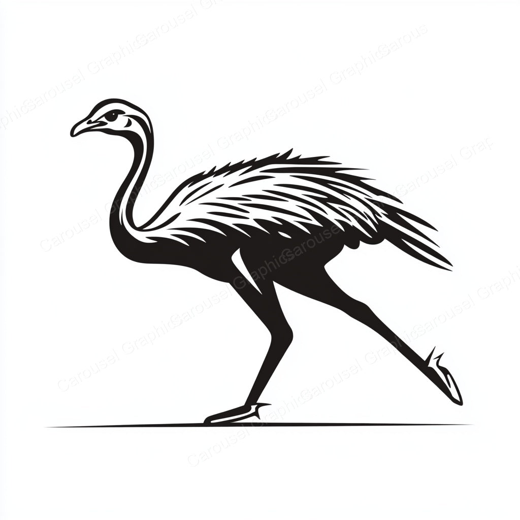 Ostrich Vector Graphic preview
