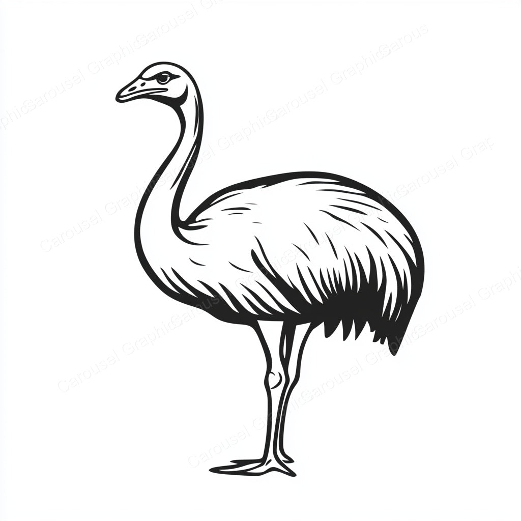 Ostrich Vector Graphic preview