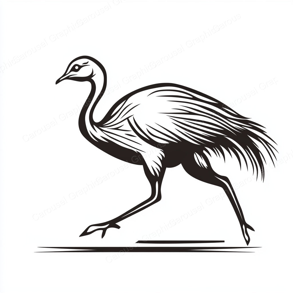 Ostrich Vector Graphic preview