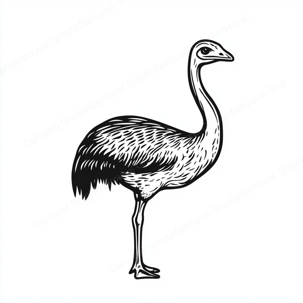 Ostrich Vector Graphic preview