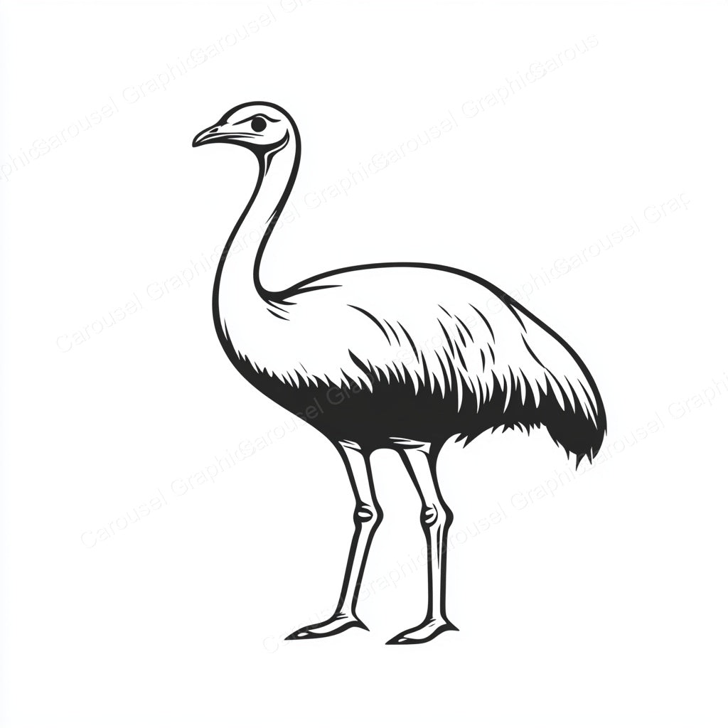 Ostrich Vector Graphic preview