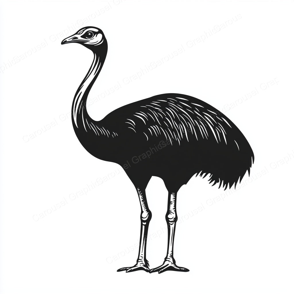 Ostrich Vector Graphic preview