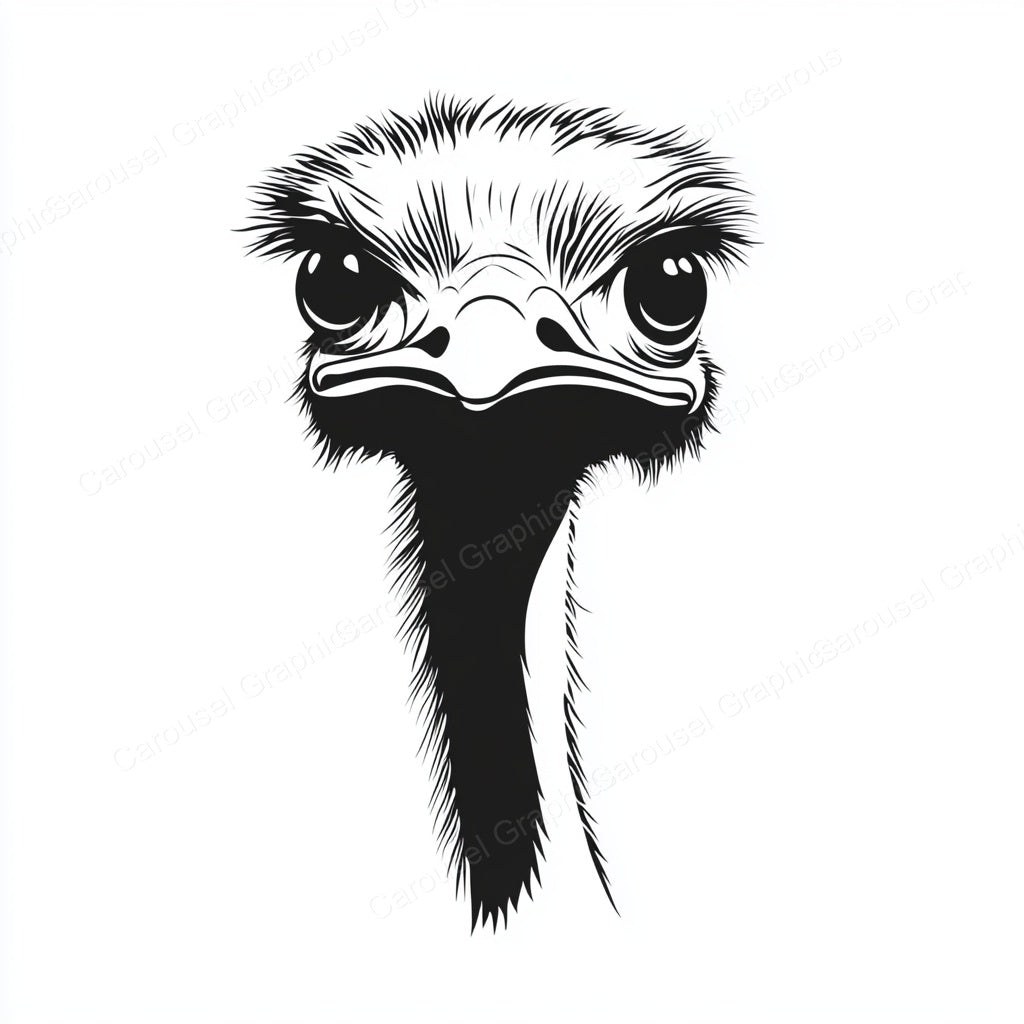 Ostrich Vector Graphic preview