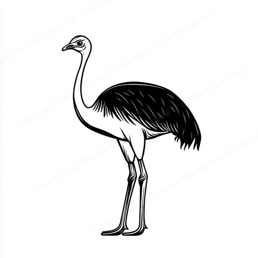 Ostrich Vector Graphic preview