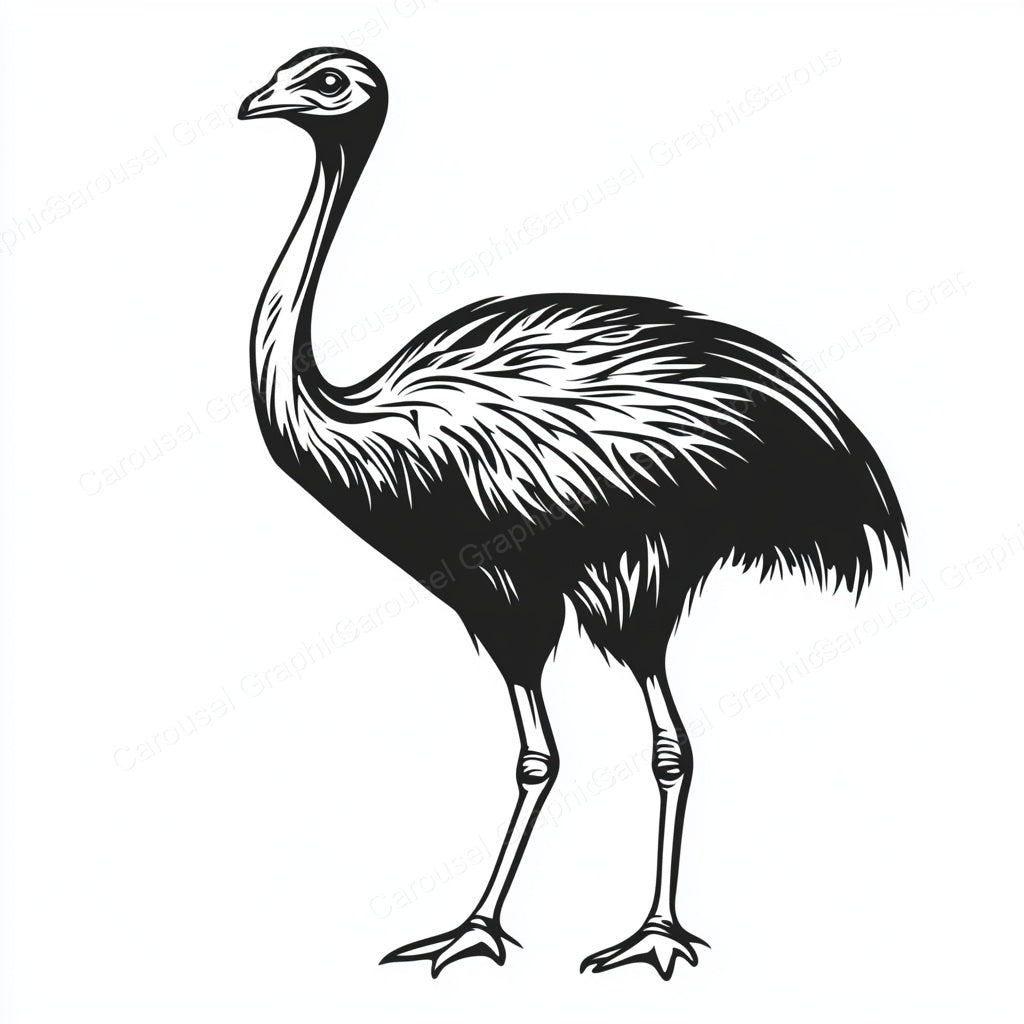 Ostrich Vector Graphic preview