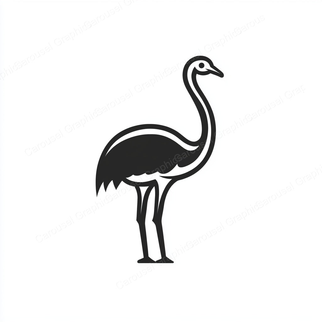 Ostrich Vector Graphic preview