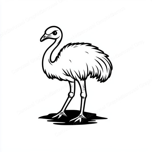 Ostrich Vector Graphic preview