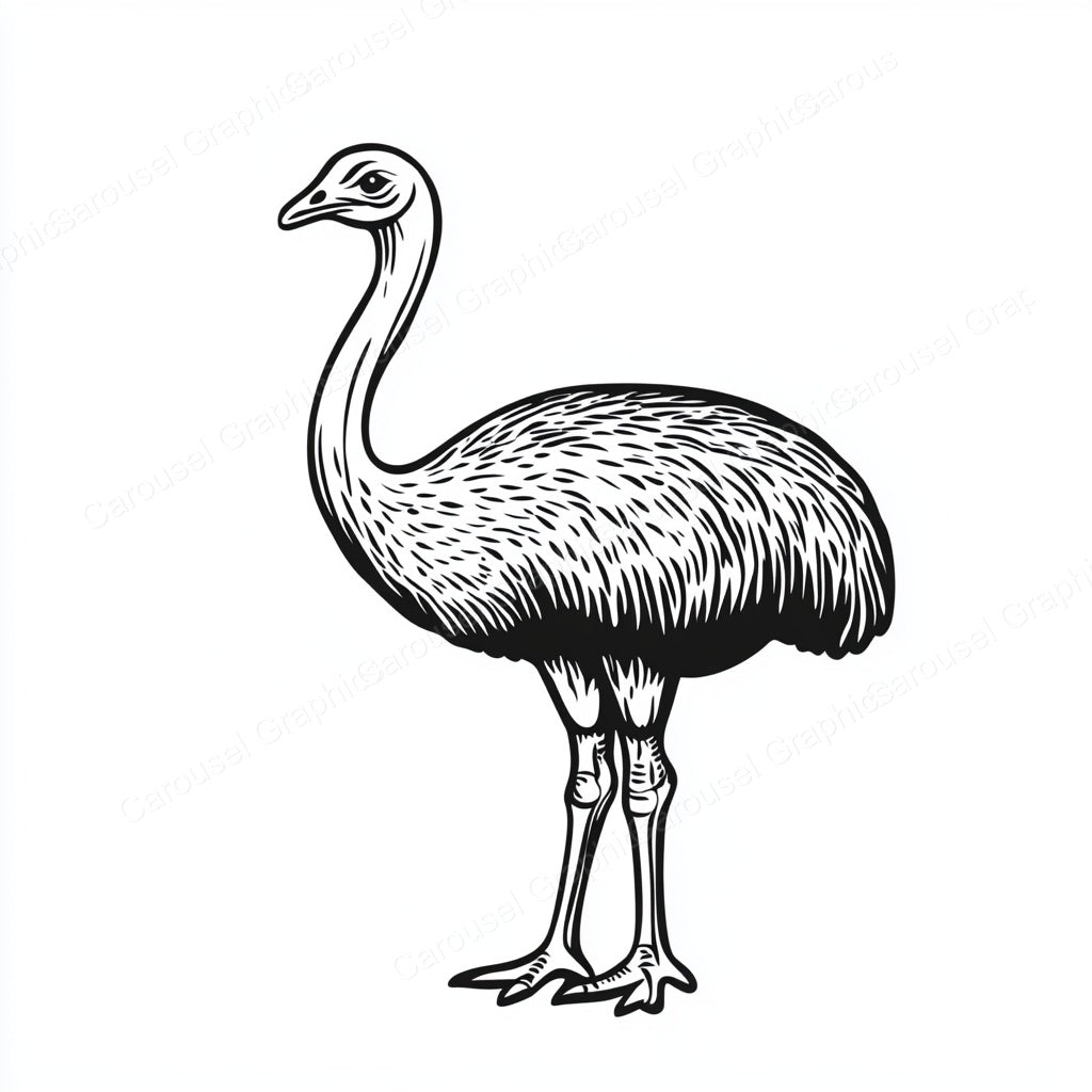Ostrich Vector Graphic preview