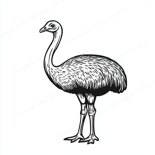 Ostrich Vector Graphic preview