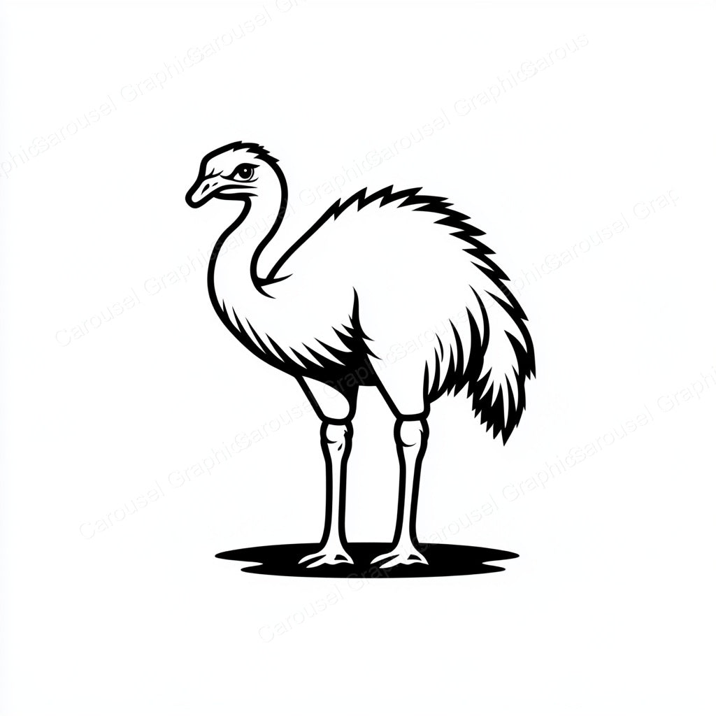 Ostrich Vector Graphic preview