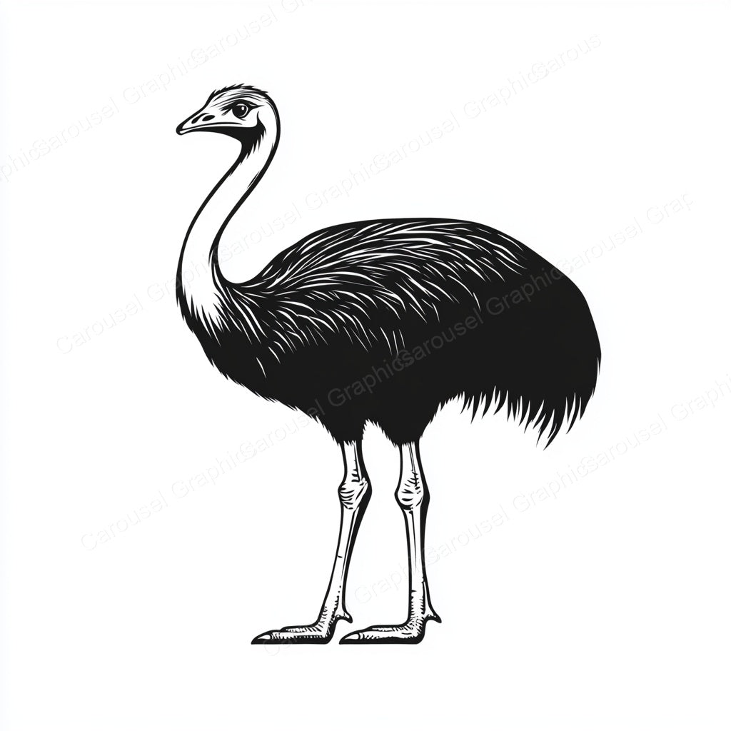 Ostrich Vector Graphic preview