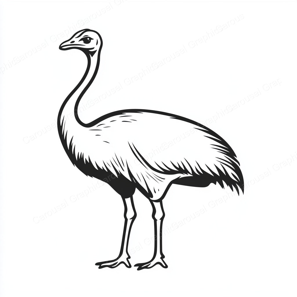 Ostrich Vector Graphic preview