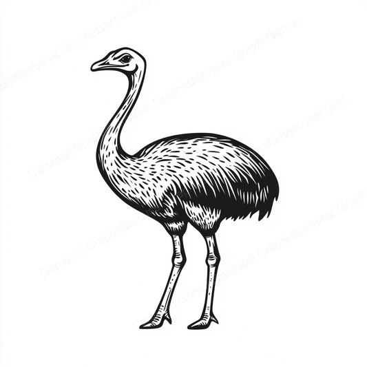 Ostrich Vector Graphic preview