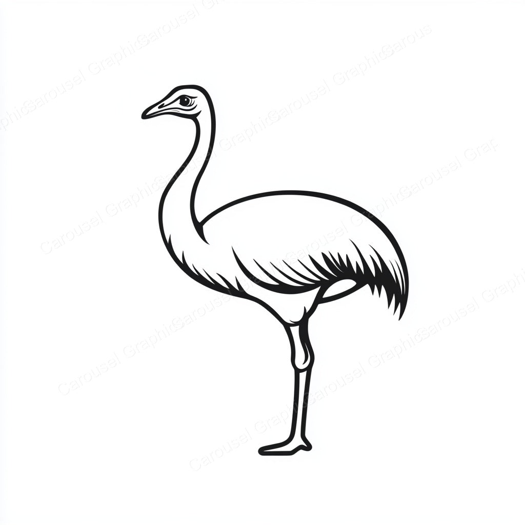 Ostrich Vector Graphic preview