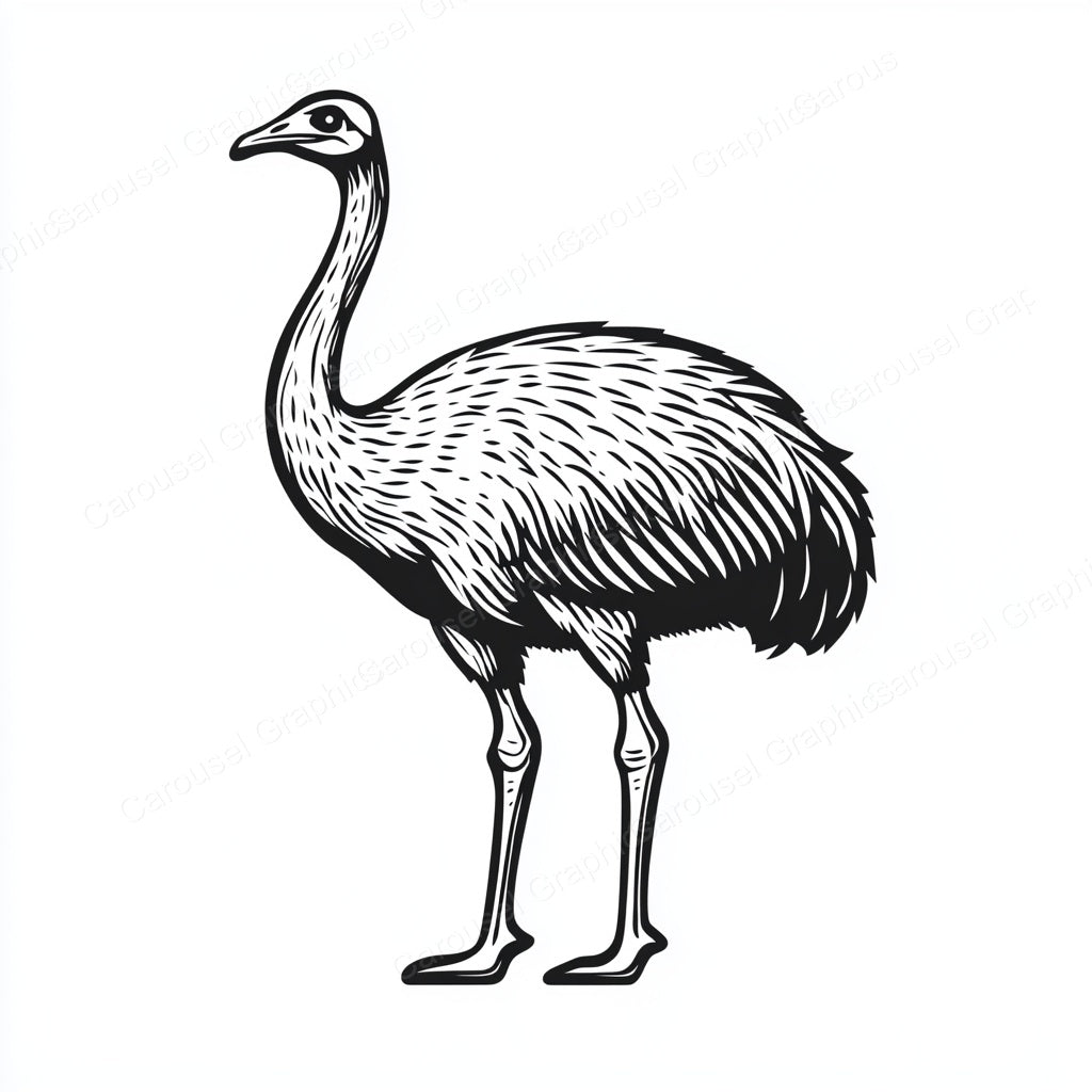 Ostrich Vector Graphic preview