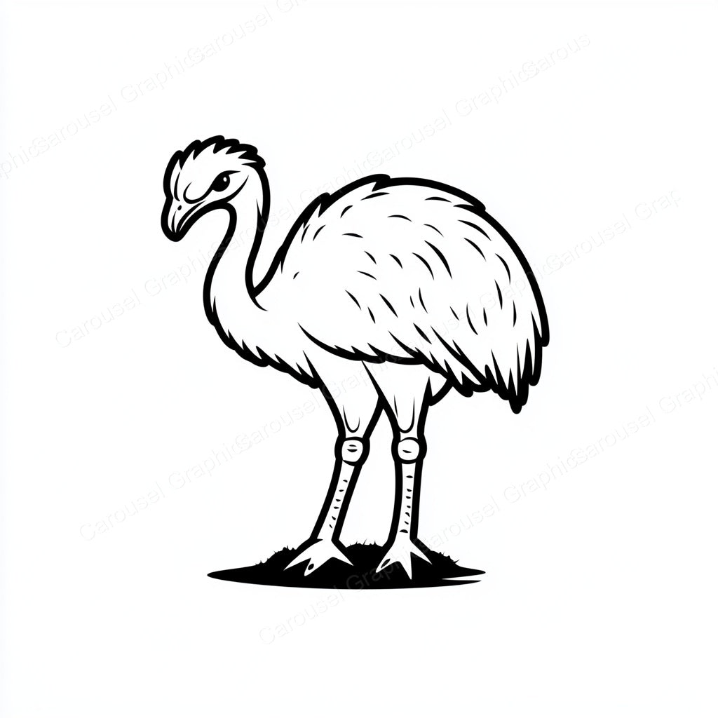 Ostrich Vector Graphic preview