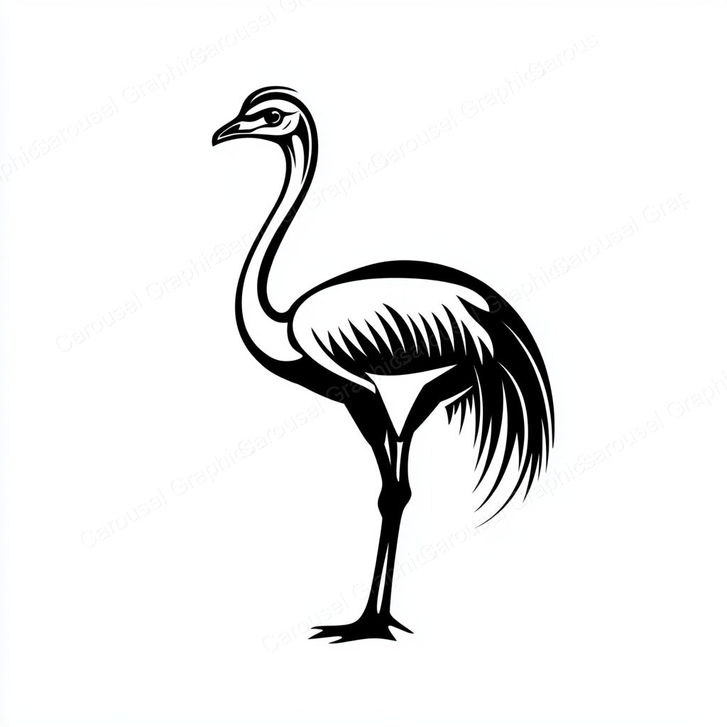 Ostrich Vector Graphic preview