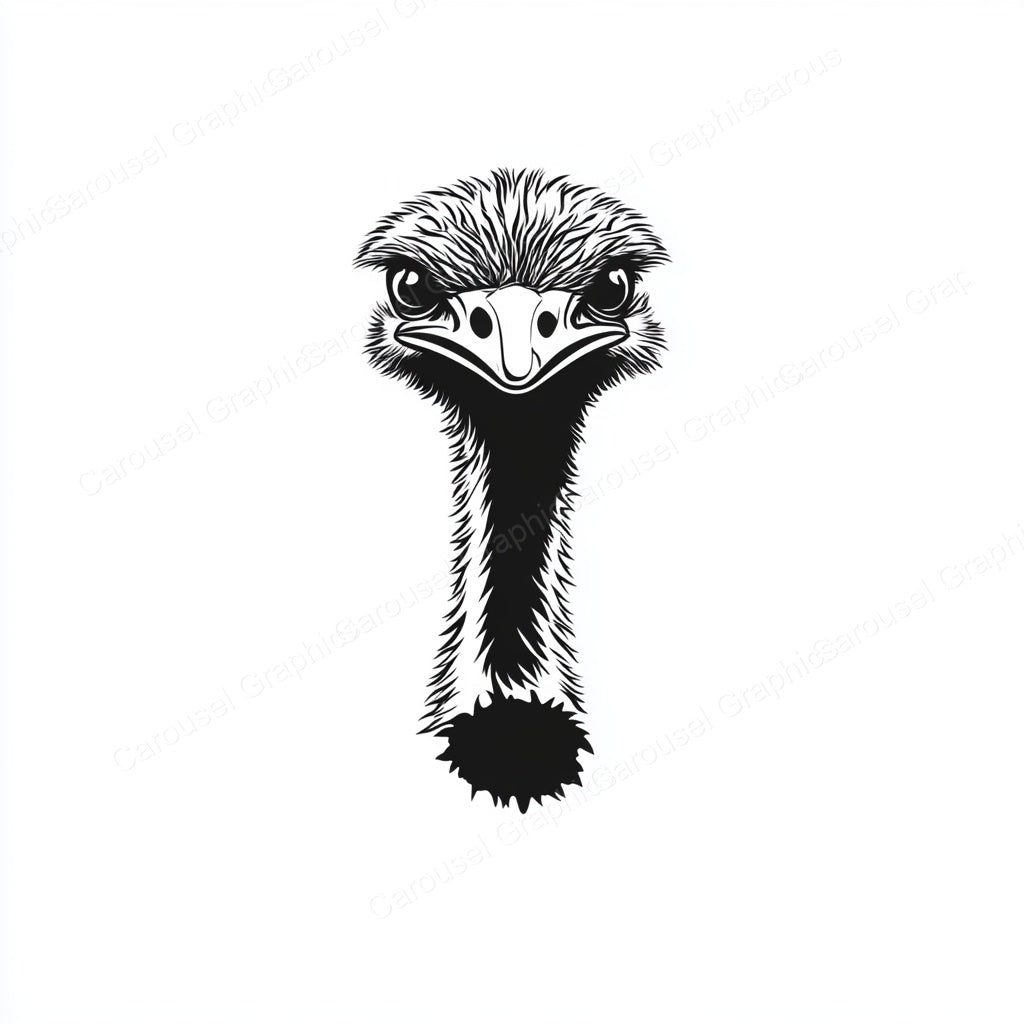 Ostrich Vector Graphic preview